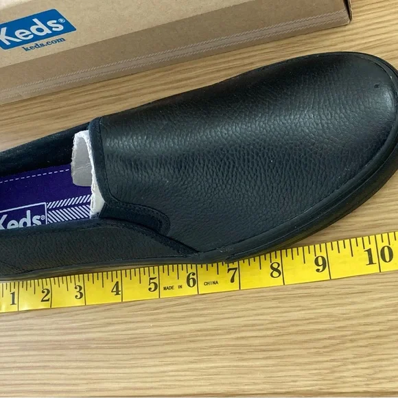 Keds Size 11 Black Double Decker Leather Sneakers - NWOT - Picture 7 of 8